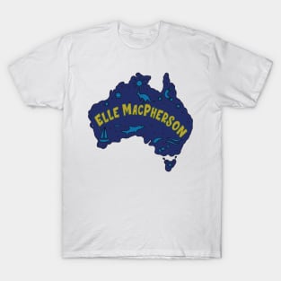 AUSSIE MAP ELLE MACPHERSON T-Shirt